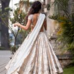 Rukmini Vijayakumar Instagram - Throwback to some pictures that @sunnyjagesar shot…. Will be sharing a few more that are more recent in the next week Clothes @anitadongre #dancer #white #ghagra #lovemylife #indian #indiandance #smile #indianwomen