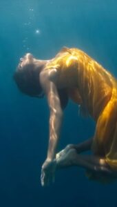 Rukmini Vijayakumar Instagram - “Matsya”, releasing on March 22nd. 

On @dancerukmini YouTube channel. 

A film by @dancerukmini @anupjkat @vivianambrose @ambisub 
Produced by @cycle.in_ 

MATSYA:

Her glance sets hearts beating. A flick of her hair moves continents and the cycle of time rests on her graceful shoulders. Her eyes find my uncertain form, and I shiver in anticipation. 

When she walks, entire civilisations are created and as she rests they crumble into the sands of time.

“I am the blue of the ocean, the water in the ripples , the light in the sun... I am the sight in your eyes, the limbs in your movement and the thought in your thoughts .... I am above you ....., now below.... to the right.... left?.... do you see now? “

“When you begin to see, you will find your heart in the beating of all hearts…. Your soul, entangled in the pain of  the earth; your joy rising, only to never fall…. “ 

“But, you must see….”

#Matsya #matsyathefilm #cycleagarbatti #dancer #underwater #freedive #ocean #saveourplanet #savewater #water #waterday #ugadi #oneness #indianculture #spirituality #philosophy