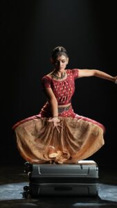 Rukmini Vijayakumar Instagram - As a Bharatnatyam artist, I performed on stages all over the world, each one shaping my art and defining me as a performer. But today, I am thrilled to take on Samsonite bags as my stage. These bags are built to withstand an incredible amount of pressure - up to 290 kgs - and endure intense impacts, thanks to rigorous overload and impact tests. Because you deserve, what's only been #TestedLikeSamsonite! @dancerukmini #SamsoniteIndia #DancerRukmini #Samsonite #MySamsonite #Luggage #luggagebag #Lifestyle