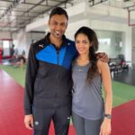Rukmini Vijayakumar Instagram - I’m so happy to have @somyarout2806 as my coach. Yes I train by myself, and I work out even when travelling and have always had routines that balance flexibility and strength. I’m obsessive and absolutely cannot go even for 2 days without training/ dancing/ yoga or running at the minimum. I have been like this for almost 22 years now- Since I was 18. But in all these years, I have never felt comfortable enough to give up this responsibility of strength and functional routines for myself - to someone else. My dance teachers definitely took aesthetic and skill as their responsibilities for as long as they were around, but strength and functional work has always been something that I’ve done for myself. But Somya has been special… I’m not only taken care of, but I’m also learning so much as I train with him. I’m given rest when necessary and I’m pushed so much that I could cry when necessary. As a soloist, who works, trains, choreographs and travels alone for the most part, having a coach has made a world of difference to me. Thank you @somyarout2806 #dancerlife #bharatanatyam #strength training #balance #coach
