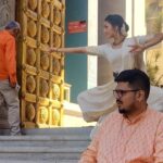 Rukmini Vijayakumar Instagram - We performed at the @heritageparampara Gudiya sambhrama festival this morning. It was a beautiful ode to Devi. And it made me so happy to dance happily with freedom with @raghuramvocals and @bruthuva . Here’s me and my bestie Raghu having some fun on the temple stairs after the show. Don’t miss the rest of the festival!!! We are going to be back on the 31st with “The Goddess” with @raadhakalpa . And there are a host of other performances everyday…: Check the @heritageparampara profile for the full schedule Thank you for this video @cycle.in_ @kish_5oo7 #bharatanatyam #templefestival #gudiyasambhrama #indiandance #dancerlife #mallari #besties #temple #devagiri