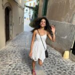 Rukmini Vijayakumar Instagram - #Ibiza . I loved the old town. It was the best part of my visit. The tiny cobblestone streets and cafés, flowers growing between quaint houses, arched wooden doorways…. Might be back for more! #Spain #traveldiaries #dancer #bharatanatyamdancer #ibiza