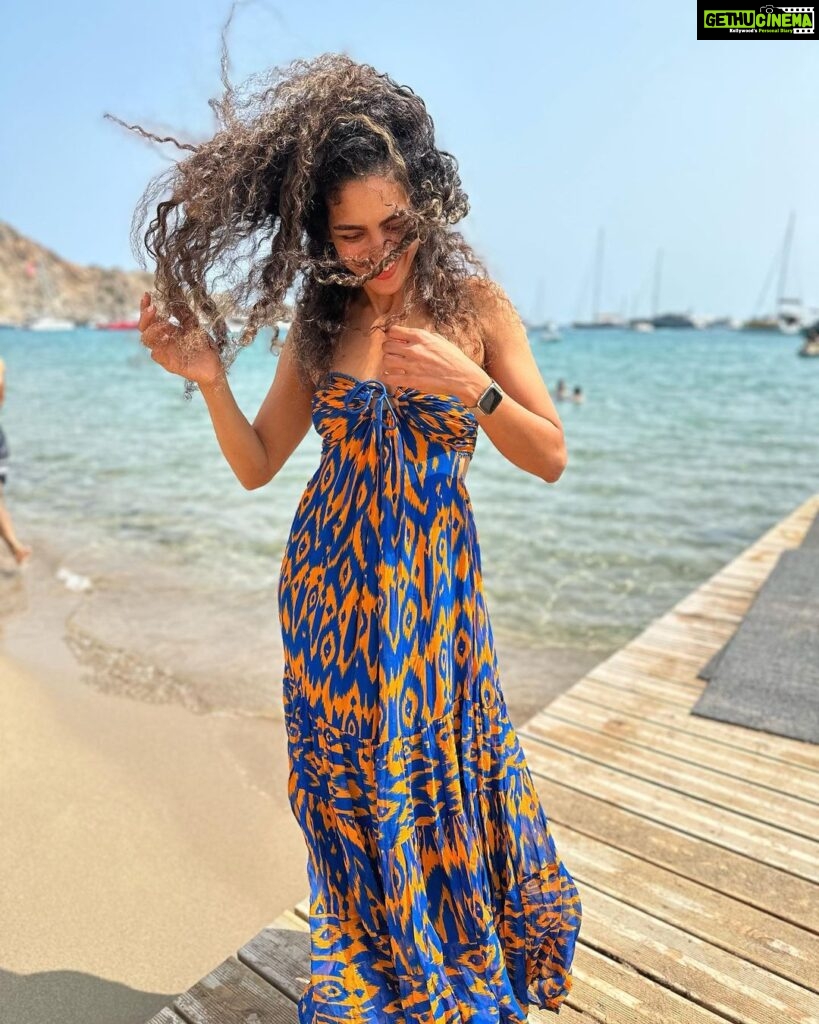 Rukmini Vijayakumar Instagram - Sun and sand…. #holiday #sunny #ibiza #beach Ibiza, Spain