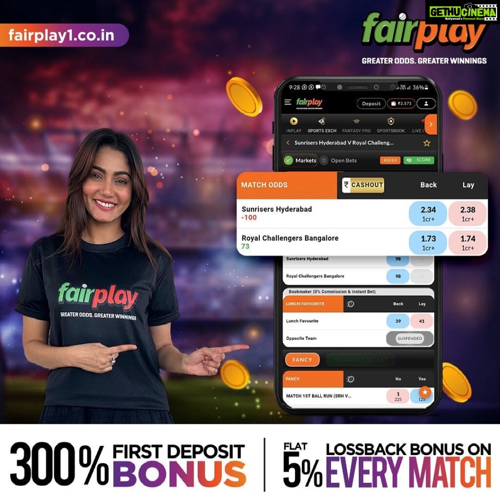 Sana Makbul Instagram - Use Affiliate Code SANA300 to get a 300% first and 50% second deposit bonus. The thrill of the IPL continues as it's heading towards the final few weeks. Stand the best chance to win big during the IPL by predicting the performance of your favorite teams and players. 🏆🏏 Get a 15% referral bonus on inviting your friends and a 5% loss-back bonus on every IPL match. 💰🤑 Don't miss out on the action and make smart bets with FairPlay. 😎 Instant Account Creation with a few clicks! 🤑300% 1st Deposit Bonus & 50% 2nd Deposit Bonus, 9% Recharge/Redeposit Lifelong Bonus/10% Loyalty Bonus/15% Referral Bonus 💰5% lossback bonus on every IPL match. 👌 Best Market Odds. Greater Odds = Greater Winnings! 🕒⚡ 24/7 Free Instant Withdrawals Setted in 5 Minutes Register today, win everyday 🏆 #IPL2023withFairPlay #IPL2023 #IPL #Cricket #T20 #T20cricket #FairPlay #Cricketbetting #Betting #Cricketlovers #Betandwin #IPL2023Live #IPL2023Season #IPL2023Matches #CricketBettingTips #CricketBetWinRepeat #BetOnCricket #Bettingtips #cricketlivebetting #cricketbettingonline #onlinecricketbetting