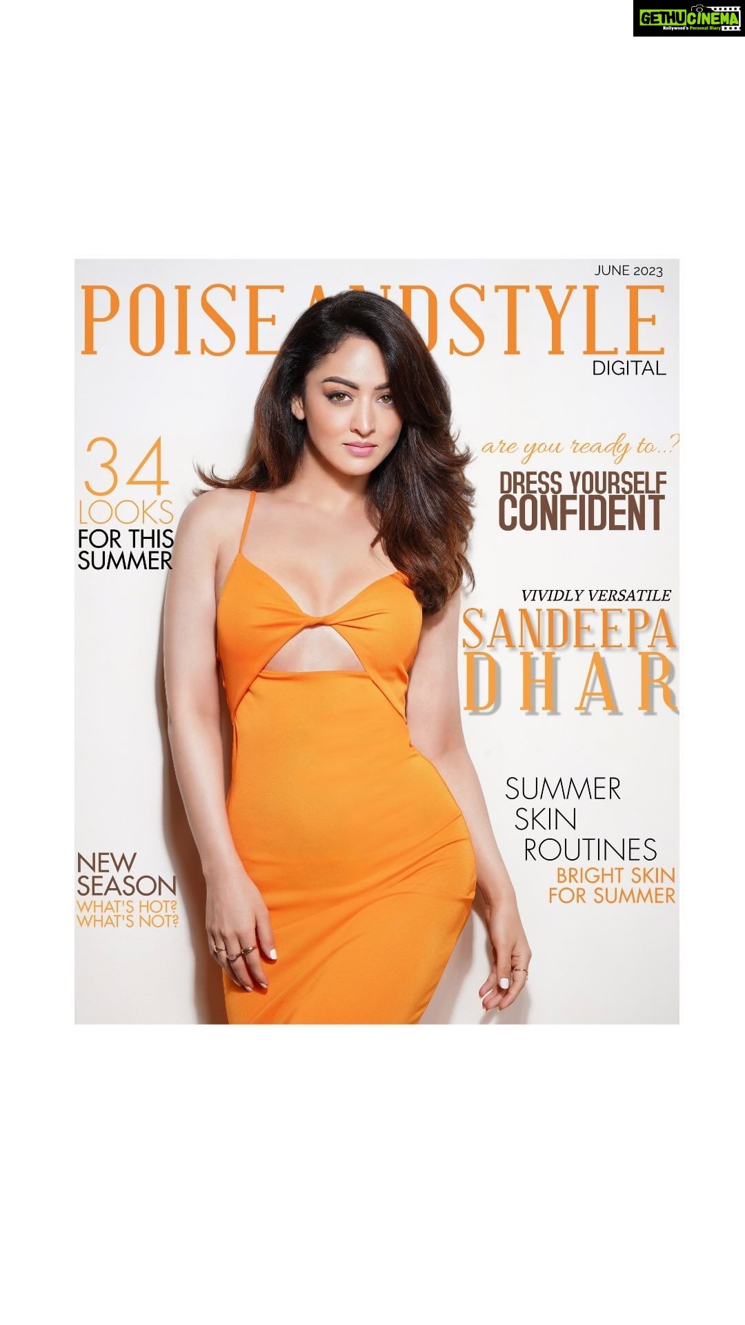 Sandeepa Dhar Instagram - Bringing some sass to June ππ«Άπ» . @poiseandstylemag Photographer: @munnasphotography HMU: @mukashu.mua Stylist:@shru_birla Publicist: @idhyahmedia @sanchitatrivedi Co-ordinated by: @nadiiaamalik Video: @prashant.photography . #summer #covergirl #june #fashion #reelsinstagram