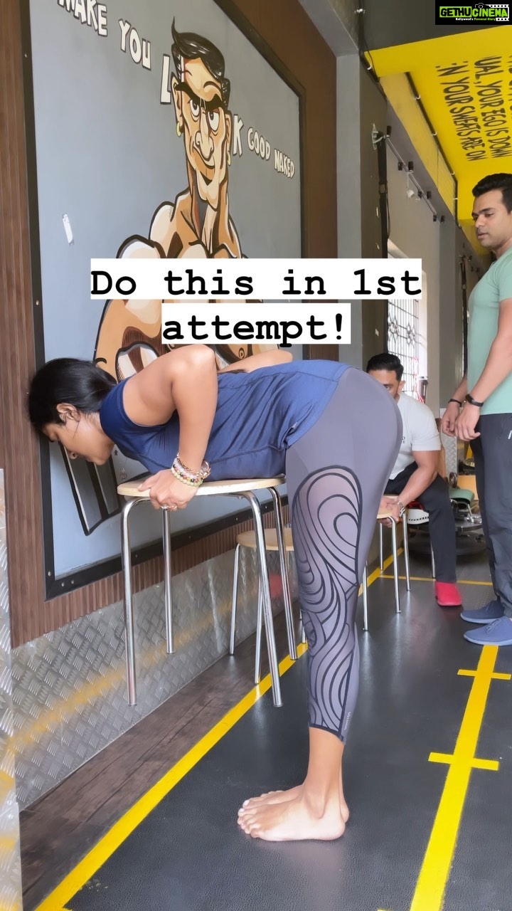 Sangeetha Sringeri Instagram - Another Challenge for you all! also do you consider @saveenfittstudio to have done it the right way?? if not is it true men find this task difficult ???? ππ· mention madi nim frnds nu, live agi challenge madi(without practice) @malagesourabh @vijaey_sk