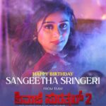 Sangeetha Sringeri Instagram – Happy birthday @iamsangeethasringeri aka sharmila 💃.. Have a fantastic birthday & great year ahead .. Wishing to see you in more memorable roles 🙌🏼