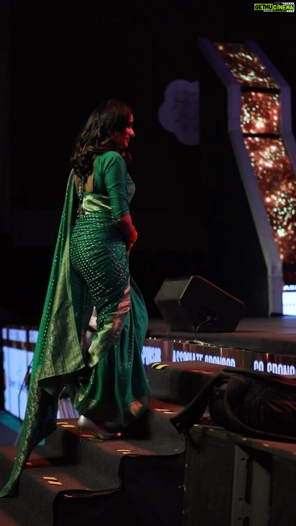 Sangeetha Sringeri Instagram - One of best moments 🏆 #BestActress #777charlie #LuckyMan Styled by @joe_elize_joy video credits @rohan.photography._