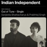 Sanjeeta Bhattacharya Instagram - Out of Tune is now out on all streaming platforms and the love that it’s receiving is only because of these incredible musicians I call my friends. @prabhtojsingh is the rock I lean on for every piece of music I write. My biggest critic, guide, supporter, he made this song his baby and moulded it beautifully into what you’re hearing. So grateful for this man. @amansagarr is another rock and probably one of my favourite musicians. Having him involved in a song in any capacity is knowing he’ll weave some magic into it. @mominkhanofficial is the surprise I didn’t know I needed bringing in one of my most favourite sounds. The sarangi feels like longing, pain and somehow, home. @rythempiano went from being my school band mate to this exceptionally tasteful musician. Such a pleasure having him on this song! Photographed by @pritiza7 ✨ #outoftune #newrelease