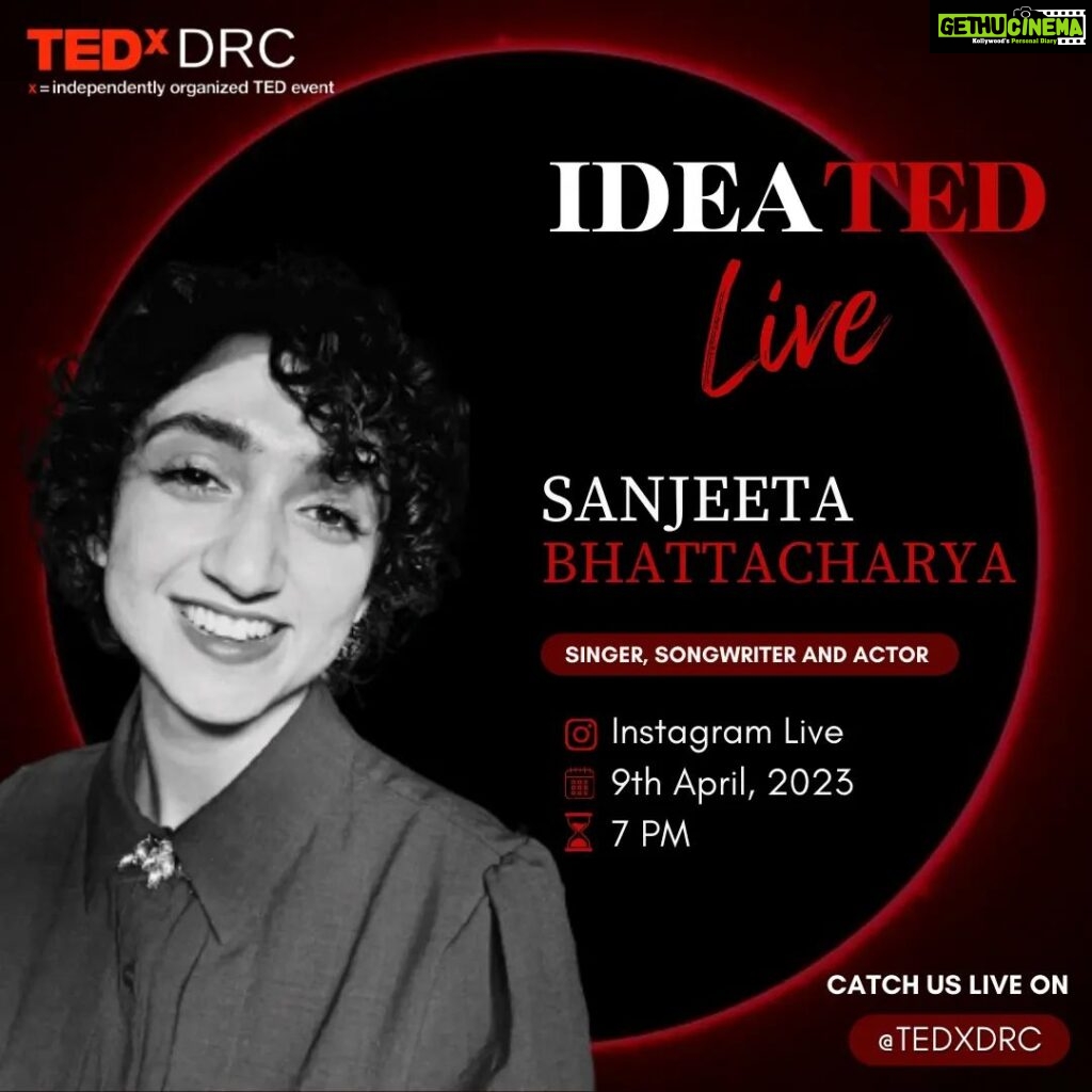 Sanjeeta Bhattacharya Instagram - It is impossible for stories to destroy frontiers, but they can punch holes in our mental walls, and find ourselves liking what we see. As another obsession with storytelling through songs, we introduce you to our next speaker for our session “IdeaTED” , a Grammy Nominated Singer, Actor, and Songwriter - Sanjeeta Bhattacharya. She has been a part of festivals such as Hornbill Festival, Panama Jazz, and more and has even released a series of singles that was honored by Spotify’s program RADAR. The grace and talent that she possesses make her an exceptional performer. Thus, we invite you to be a part of this little musical adventure. Catch us live with @sanjeeta11 Date: 9th April 2023 (Sunday) Time : 7pm Only on our Instagram Page Daulat Ram College