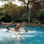 Sanjeeta Bhattacharya Instagram – Life update: Have learnt how to survive in a pool. The pool is my jam now! 

Have you heard the song that inspired this life lesson and watched the video yet? Swimming is out now! Link in bio🌊 Hihi💛

#swimming #newrelease Auroville
