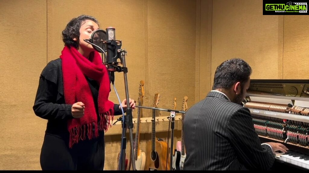 Sanjeeta Bhattacharya Instagram - I have a habit of associating songs and smells to places and people. In this case- some of my favourite people. I remember listening to this song on loop- warming me on cold, VERY cold nights in Boston. It smelled like vanilla and strawberry pop tarts in the room. The snow storm outside somehow seemed gentler from my side of the window. It feels like another lifetime, really. I don't even know when I'll see you again, @_kelly.eileen_ but I hope it's sooner than we think. Attempted this beautiful memory with @rythempiano at @renaissancerecordsindia . As I write this, I'm filled with affection for all these friends I mention. I'm a lucky girl with some very talented friends. #manhattan #blossomdearie #shreddedwheatbitesizedcereal