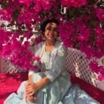 Sanjeeta Bhattacharya Instagram – Bougainvillea in bloom is a good reason to be smiling like that, no? So many reasons to be grateful today. Hihi. ☀️ Udaipur – The City of Lakes