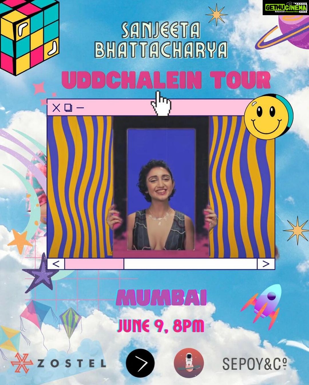 Sanjeeta Bhattacharya Instagram - SWIPE THRU! ➡️Delhi was so wholesome and now gearing up for an absolutely mad weekend with @prabhtojsingh for the #UDDCHALEINtour 🚀 These are a string of intimate, acoustic gigs where we talk, play and get to know each other 🌝 9th- Mumbai 10th- Pune 11th- Kochi 12th- Chennai Come through in numbers, loverssss and make this INSANE travel worth it 😂 We’re ending our journey with Hyderabad on 16th and Bangalore on 18th. All tickets on the link in my bioooo. Can’t wait to see y’all 💛