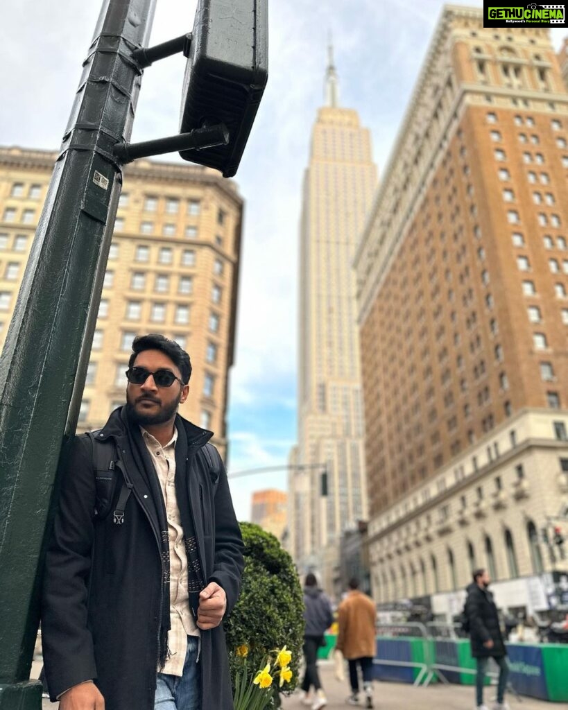 Sathish Krishnan Instagram - BROADWAY . Manhattan, New York