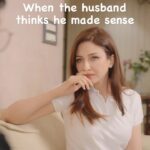 Saumya Tandon Instagram – Whenever the husbands think they are very clever and they made a point and gloat thinking they made sense. 
Well what do the wives think? Any guesses ? @saurabhdevendrasingh 

#saumyatandon #memes😂 #husbandwife #husbandwifejokes