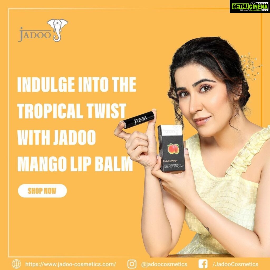 Sheena Bajaj Instagram - Get the mango twist with jadoo mango lipbalm #jadoo #mango #lipbalm
