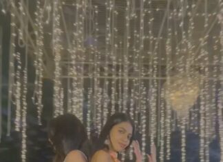 Shivathmika Rajashekar Instagram - Hi! I’m the problem 🤷🏻‍♀️ @shivani_rajashekar1 tried to make a dance reel with me, poor thing... We are both wearing @varunchakkilam styled by @officialanahita 🤍