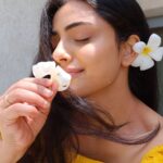 Shritama Mukherjee Instagram - When Mr. Husband brings you freshly picked plumeria, you wear them in your hair and feel like hawaiiii 🌊🌸🥰 Flower Courtesy: @akash_r_sahni🤍 #floralaccessories #hawaiivibes #summer2023 Mumbai, Maharashtra