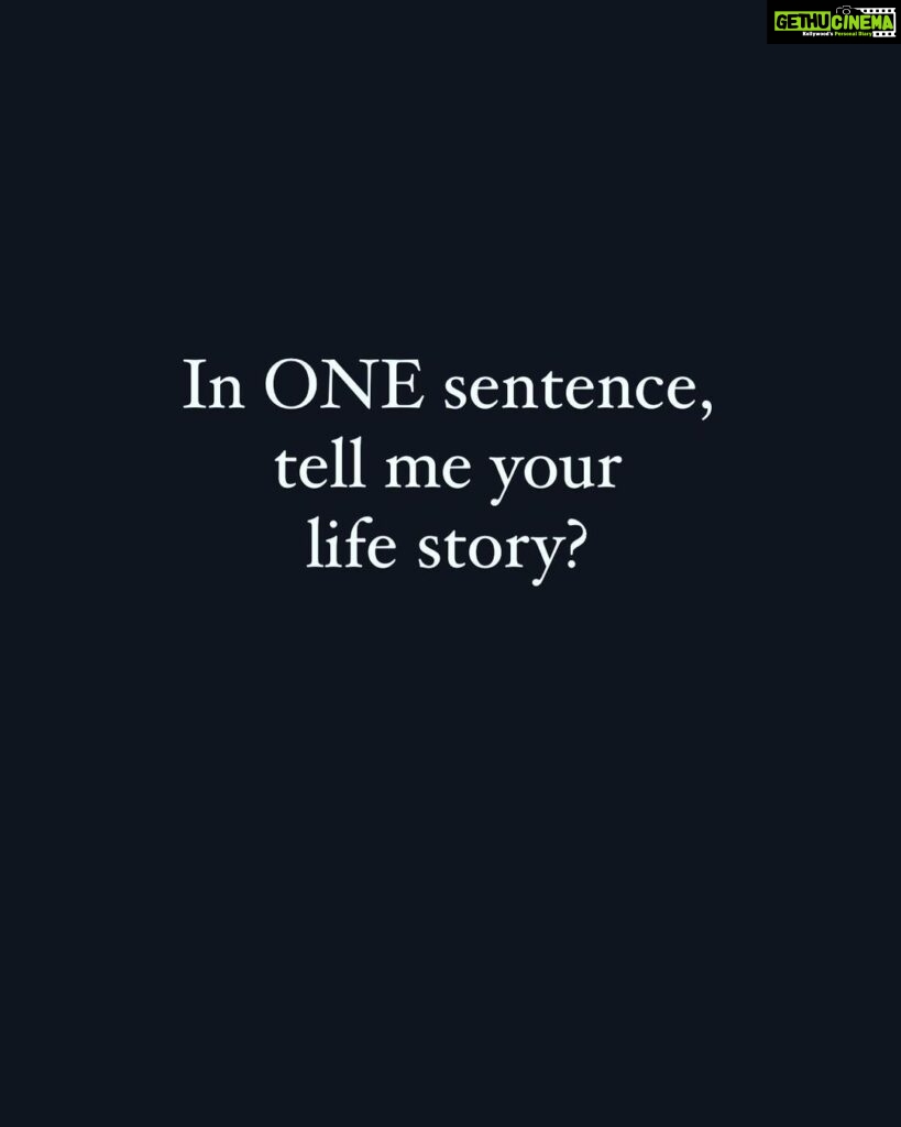 Shruti Seth Instagram - This question should give you some food for thought. 🥰 Come on, let’s hear your story in one sentence #perspective #life #selfenquiry #shruphotodiary