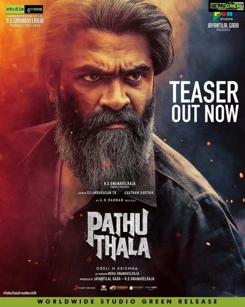 Silambarasan Instagram - LINK IN BIO… #pathuthala Teaser out now!