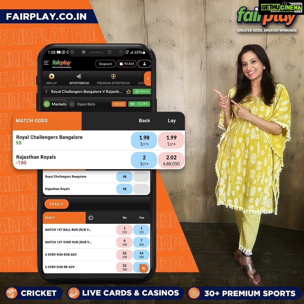 Smita Bansal Instagram - Use Affiliate Code SMITA300 to get a 300% first and 50% second deposit bonus. IPL fever is at its peak, so gear up to place your bets only with FairPlay, India's best sports betting exchange. 🏆🏏 Earn big by backing your favorite teams and players. Plus, get an exclusive 5% loss-back bonus on every IPL match. 💰🤑 Don't miss out on the action and make smart bets with FairPlay. 😎 Instant Account Creation with a few clicks! 🤑300% 1st Deposit Bonus & 50% 2nd deposit bonus with FREE GOLD loyalty status - up to 9% Recharge/Redeposit Bonus lifelong! 💰5% lossback bonus on every IPL match. 😍 Best Loyalty Plan – Up to 10% Loyalty bonus. 🤝 15% referral bonus across FairPlay & Turnover Bonus as well! 👌 Best Odds in the market. Greater Odds = Greater Winnings! 🕒 24/7 Free Instant Withdrawals ⚡Fastest Settlements within 5mins Register today, win everyday 🏆 #IPL2023withFairPlay #IPL2023 #IPL #Cricket #T20 #T20cricket #FairPlay #Cricketbetting #Betting #Cricketlovers #Betandwin #IPL2023Live #IPL2023Season #IPL2023Matches #CricketBettingTips #CricketBetWinRepeat #BetOnCricket #Bettingtips #cricketlivebetting #cricketbettingonline #onlinecricketbetting