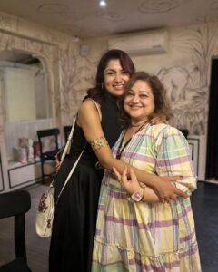 Sriti Jha Instagram - Happy birthday to the GOAT!!
Badass boss lady forever 

@madhuraja2011 aunty aap forever rock star ho… we love you so much!!!
@taranaraja the fruit has definitely not fallen far from the tree. Last night was absolutely lit!!!