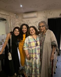 Sriti Jha Instagram - Happy birthday to the GOAT!!
Badass boss lady forever 

@madhuraja2011 aunty aap forever rock star ho… we love you so much!!!
@taranaraja the fruit has definitely not fallen far from the tree. Last night was absolutely lit!!!