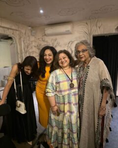 Sriti Jha Instagram - Happy birthday to the GOAT!!
Badass boss lady forever 

@madhuraja2011 aunty aap forever rock star ho… we love you so much!!!
@taranaraja the fruit has definitely not fallen far from the tree. Last night was absolutely lit!!!
