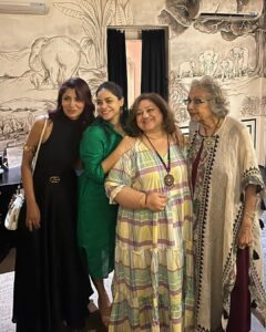 Sriti Jha Instagram - Happy birthday to the GOAT!!
Badass boss lady forever 

@madhuraja2011 aunty aap forever rock star ho… we love you so much!!!
@taranaraja the fruit has definitely not fallen far from the tree. Last night was absolutely lit!!!