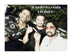 Sudeep Instagram - Few close ones have turned up at Vizag and this is a huge support and strength to us. luv you guys.
#GurudevHoysala ❤️

#karnatakabuildozers vs #TeluguWarriors
7pm today Live.
❤️🥂
