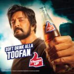Sudeep Instagram – In a world full of soft drinks, be the Toofan! ⚡

#SoftDrinkNahinToofan #ThumsUp