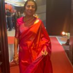 Suhasini Maniratnam Instagram - @cii.dakshin spearheaded by @suhasinihasan along with the CII team put together a stellar 2 day session on the talent power house that is the south. We had many of the offscreen and onscreen leading women leaders who shared their thoughts. Here is a celebration dedicated to all women. @suhasinihasan @khushsundar @aishwaryarajessh @kartikigonsalves @parvathyofficial @ahaana_krishna @aishu__ @poongodi.kumar @ramyasub. Had the proud privilege to host a small part of it. Thank you @naturalssalon for doing my make up and @akaei.official for designing my look.