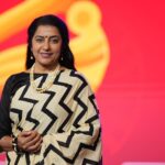 Suhasini Maniratnam Instagram - CII dakshin summit 2023. It was not just our clothes that were coordinated. The numerous panel the speakers experts all curated carefully in the past 6 months. Happy to see the success of the summit.