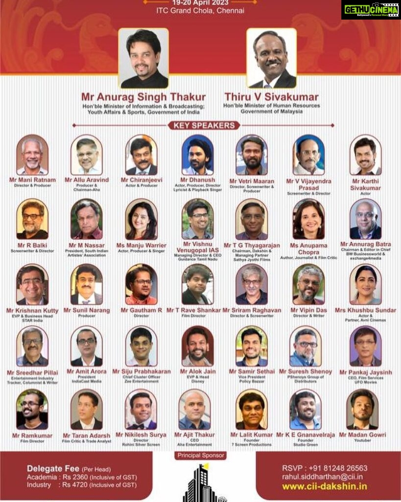 Suhasini Maniratnam Instagram - #CII #CIIDakshin2023 is Back next week on 19-20 April at ITC Grand Chola, Chennai: Grandeur & Better with more celebrity speakers & interesting sessions. From @CII4SR . Don't miss the event 🏆I’m happy to be part of the steering committee To register check the link here: https://cam.mycii.in/ORNew/Registration.html?EventId=E000061282