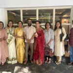 Suhasini Maniratnam Instagram – Thamizh puththandu with my loving friends wearing Assamese makhela chaddar saree gifted by aastha Vaishnavi.  Thank you for all the love.