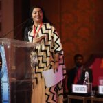 Suhasini Maniratnam Instagram – CII dakshin summit 2023.  It was not just our clothes that were coordinated.  The numerous panel the speakers experts all curated carefully in the past 6 months.  Happy to see the success of the summit.