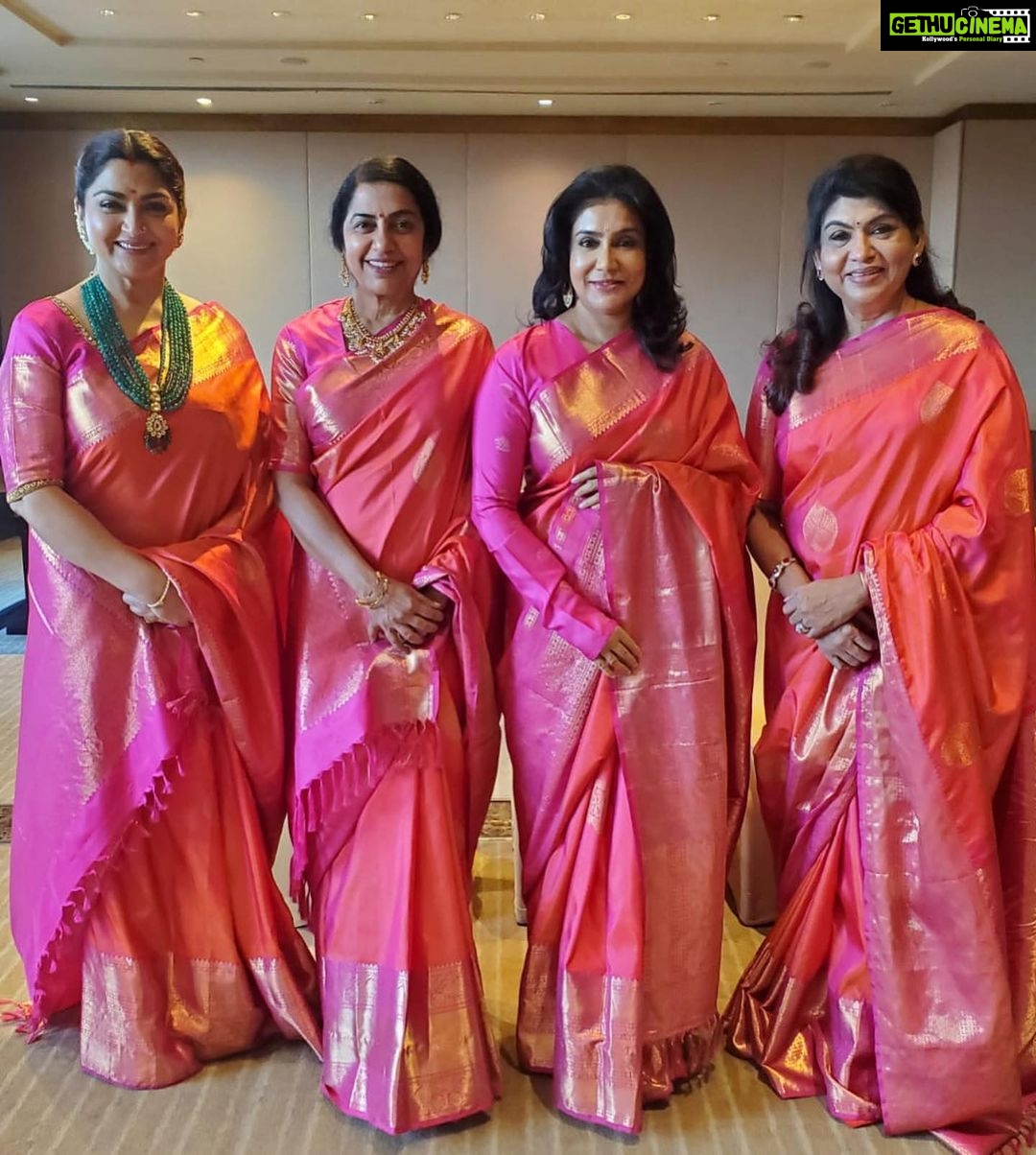 Suhasini Maniratnam Instagram - CII dakshin summit 2023. It was not just our clothes that were coordinated. The numerous panel the speakers experts all curated carefully in the past 6 months. Happy to see the success of the summit.