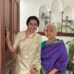 Suhasini Maniratnam Instagram - Mother daughter duo outing 2 mornings and 2 weddings in a row