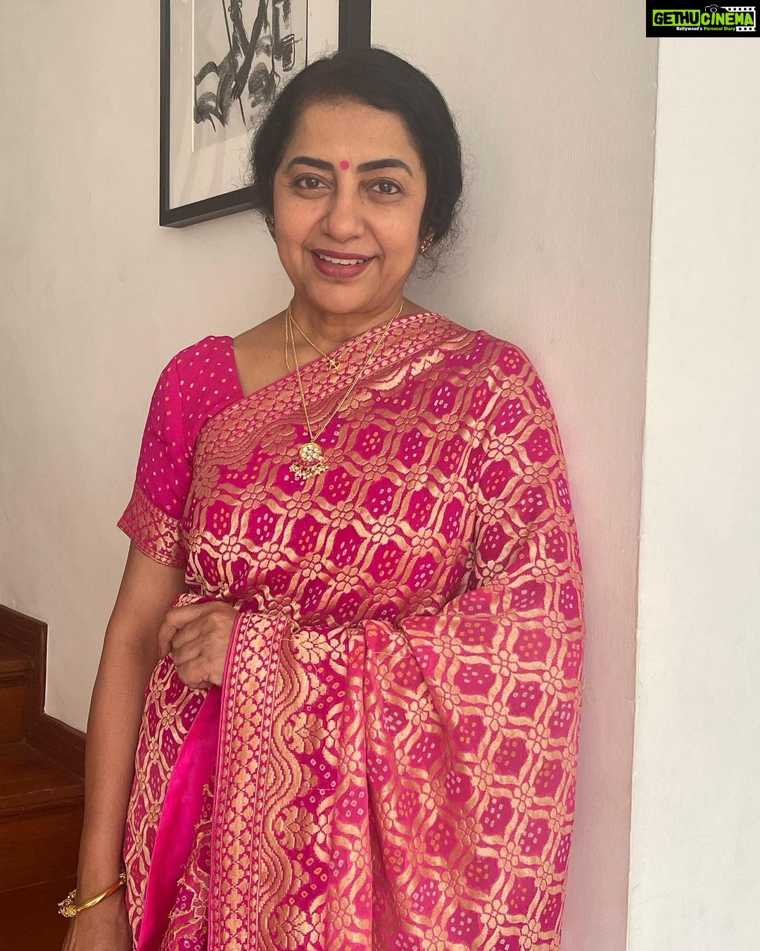 Suhasini Maniratnam Instagram - Off we go on Sunday morning. All dressed up. Mother and daughter