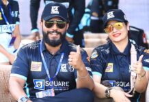 Suja Varunee Instagram - 🏏 That was a great cricket day! When your family owns @keralastrikersofficial And supporting your family is the biggest joy! And #ccl is all about unity!! The whole film industry is meant to be about unity! We are so happy to be a major part of this UNITY and support every team that is participating 🏏 #ccl2023 #cricket #cricketlovers #cricketfans #keralagodsowncountry #unity #jaipur #keralastrikers Jaipur, Rajasthan