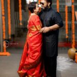 Suja Varunee Instagram - 🧡 I believe in Fairytale and 👑 my KING was always there by my side to make it come TRUE❤️ Photography @eyemomentclickers Makeup & saree drape- @makeoverbyjo Decor by @purpletreeprojects #fairytale #myking #loveislove #love #togetherforever #couplegoals #husbandandwife #couplephotography Chennai, India