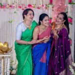 Suja Varunee Instagram - Dear Olivia @artistrybyolivia 🧚‍♂️ Your beauty attracted me so much but I admire you for the person you are and your boldness 🏅Happy Birthday my darling🥰❤️ Big Day Big celebration Thank you for inviting us Nandha brother @nandapackirisamy 🙏 Makeup by @sowmisclassymakeovers #dearfriend #specialone #happybirthday #babyshower #godblessyou #babygirl #baby The Leela Palace Chennai
