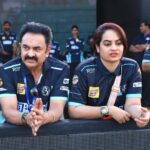 Suja Varunee Instagram - 🏏 That was a great cricket day! When your family owns @keralastrikersofficial And supporting your family is the biggest joy! And #ccl is all about unity!! The whole film industry is meant to be about unity! We are so happy to be a major part of this UNITY and support every team that is participating 🏏 #ccl2023 #cricket #cricketlovers #cricketfans #keralagodsowncountry #unity #jaipur #keralastrikers Jaipur, Rajasthan