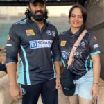 Suja Varunee Instagram - 🏏 That was a great cricket day! When your family owns @keralastrikersofficial And supporting your family is the biggest joy! And #ccl is all about unity!! The whole film industry is meant to be about unity! We are so happy to be a major part of this UNITY and support every team that is participating 🏏 #ccl2023 #cricket #cricketlovers #cricketfans #keralagodsowncountry #unity #jaipur #keralastrikers Jaipur, Rajasthan