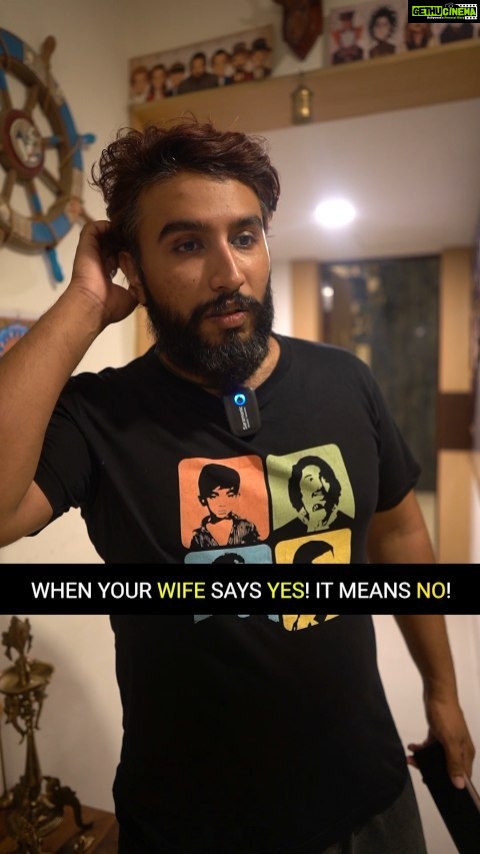 Suja Varunee Instagram - 😎 WHEN YOUR WIFE AGREES THAT YOU CAN GO OUT WITH YOUR FRIENDS... IT ACTUALLY MEANS NOOOOOOO!! 😜 ❤ Husbands who can agree to it please stand up & raise your hands 🤣🙏 #husbandandwife #couplegoals #trendingreels #trending #comedyvideos #reelitfeelit #comedyreels #viralreels #viralvideos #husbandandwifeforlife Chennai, India