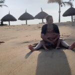 Suja Varunee Instagram - Cooling off this Summer heat with these cool Waves 🌊 #momlove #momlife #momson #mother #summervibes #beach #beachvibes #beachday #trending InterContinental Chennai Mahabalipuram Resort