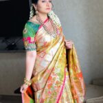 Sujitha Instagram - Pudukottai visit for an event 🤩 Beautiful saree @sreekrishna_silks Bridal jewellery @new_ideas_fashions Aari work blouse for special event @srisharabi