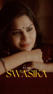 Swasika Instagram - Lets go with trend ! Video courtesy: @abi_fine_shooters #swasikavj #trending #trendingreels #photoreels