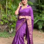 Swasika Instagram – A usual saree day with a hint of purple !
Mua : @abilashchickumakeupartist 
Styling : @nithinju 
Saree : @chelaclothing 
Earrings: @kaya_online_ 

#swasikavj #swasika #sareelook